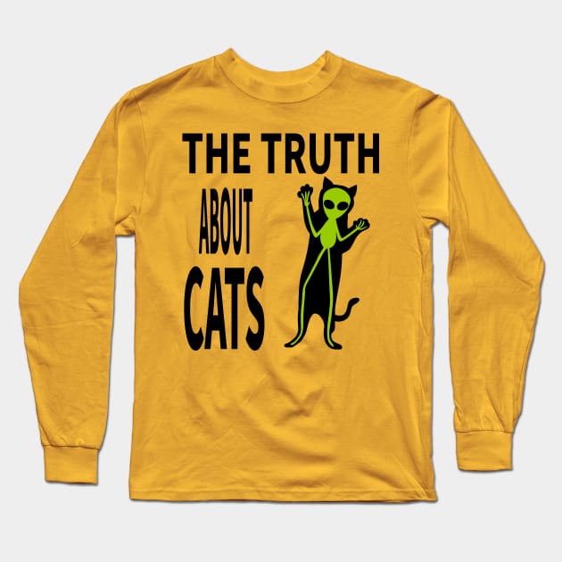 THE TRUTH ABOUT CATS Long Sleeve T-Shirt by MoreThanThat